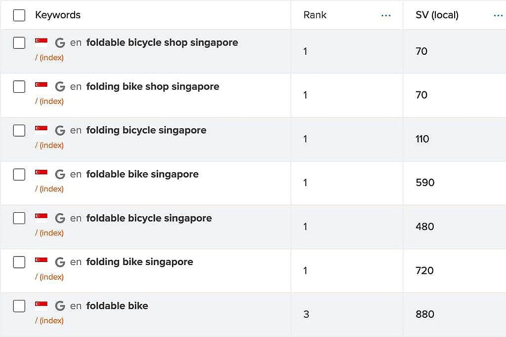 SEO Service in Singapore (Updated 22nd December 2024) Foldable Bicycles Company